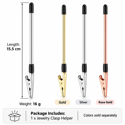 ✨ Bracelet Clasp Helper Tool 💎 Easy One-Hand Jewelry Fastener-Put On Any Bracelet By Yourself