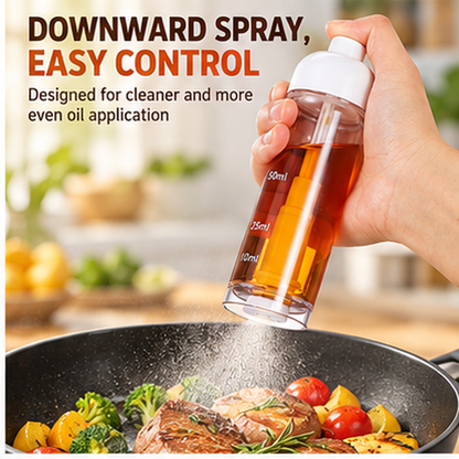 50ml Cooking Oil Sprayer Bottle – Downward Spray for Precise Oil Control, Air Frying, Grilling
