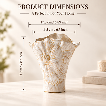 MCOIKY®Scalloped Edge Ceramic Accent