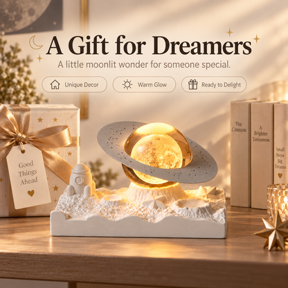 MCOIKY®Tiny Universe Crystal Sphere Lamp | Sculpted Lunar Base Light
