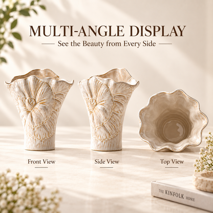 MCOIKY®Scalloped Edge Ceramic Accent