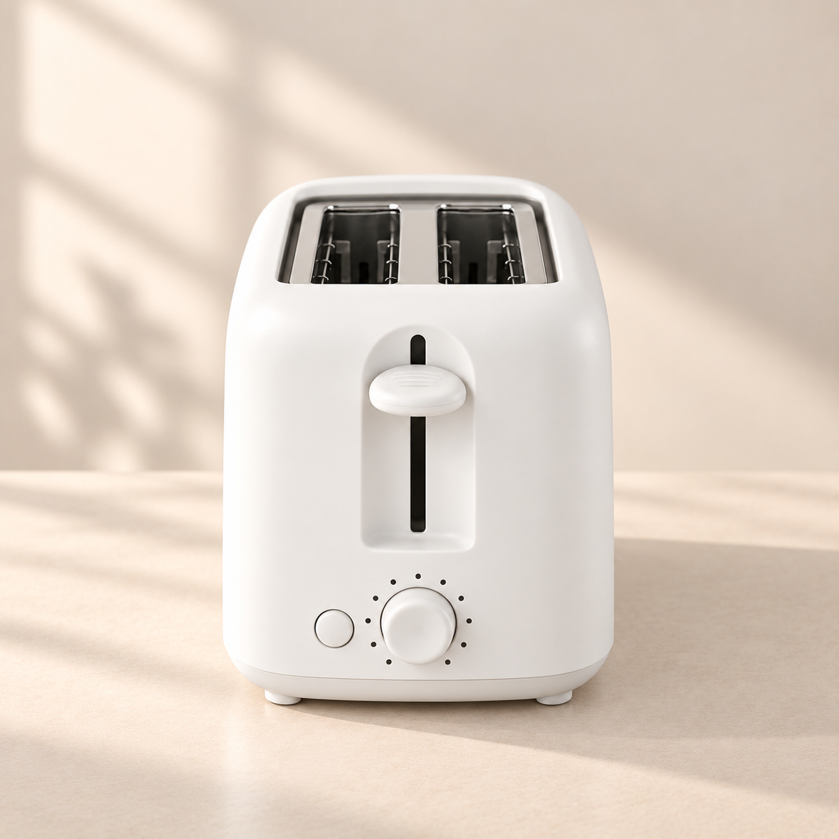 inimalist White 2-Slice Toaster