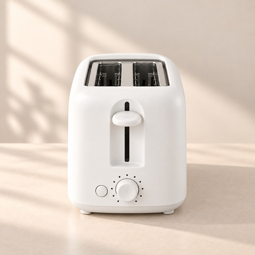 inimalist White 2-Slice Toaster