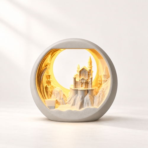 MCOIKY®Fairytale Castle 3D Sculptural Light
