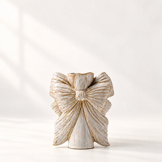 MCOIKY®Sculptural Bow Ceramic Vase