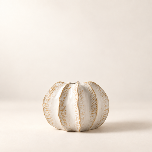 Sculptural Pumpkin Ceramic Vase