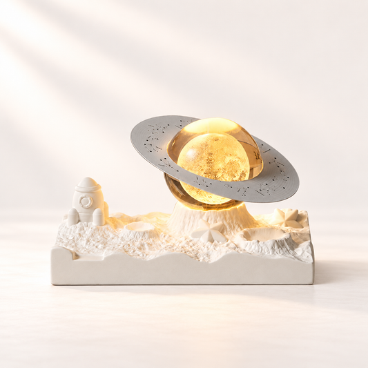 MCOIKY®Tiny Universe Crystal Sphere Lamp | Sculpted Lunar Base Light