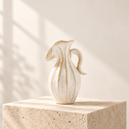 Sculptural Ceramic Pitcher Vase