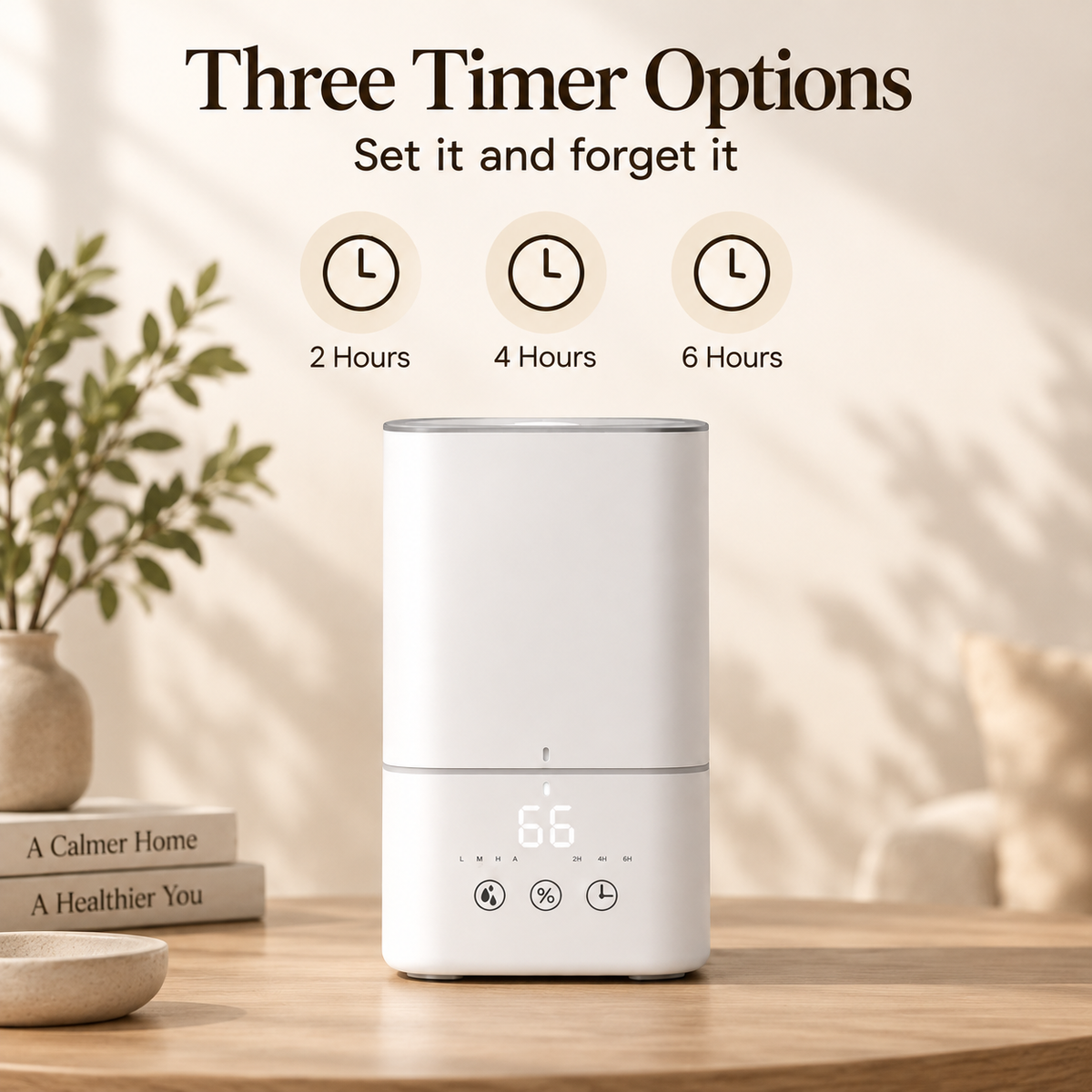 MCOIKY®Minimalist Smart Ultrasonic Humidifier – Essential Oil Compatible