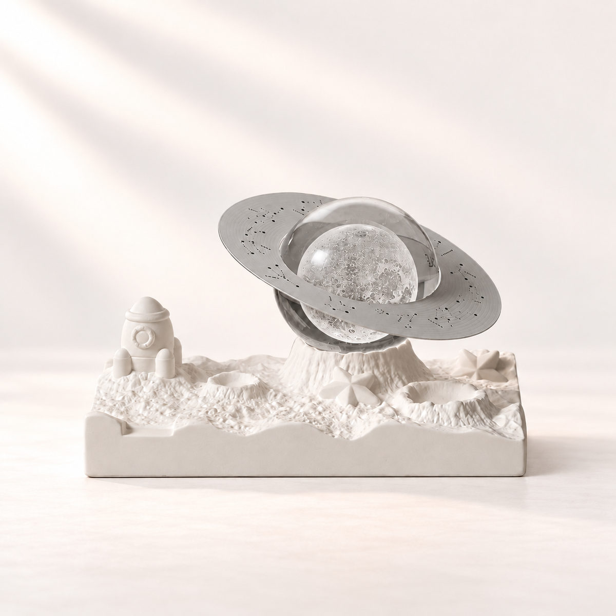 MCOIKY®Tiny Universe Crystal Sphere Lamp | Sculpted Lunar Base Light