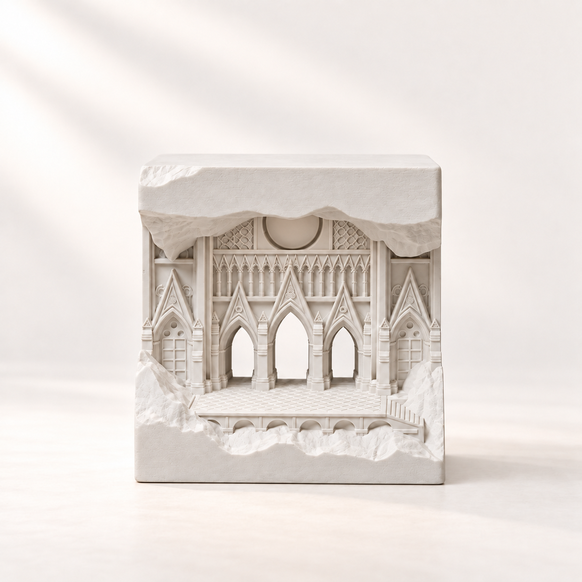 MCOIKY®Architectural Relief Cube Lamp – Warm Ambient Light