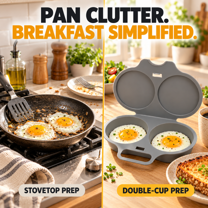 🔥BEST SELL🔥 | 2-Cup Microwave Omelette Maker – Non-Stick, Quick & Easy Breakfasts
