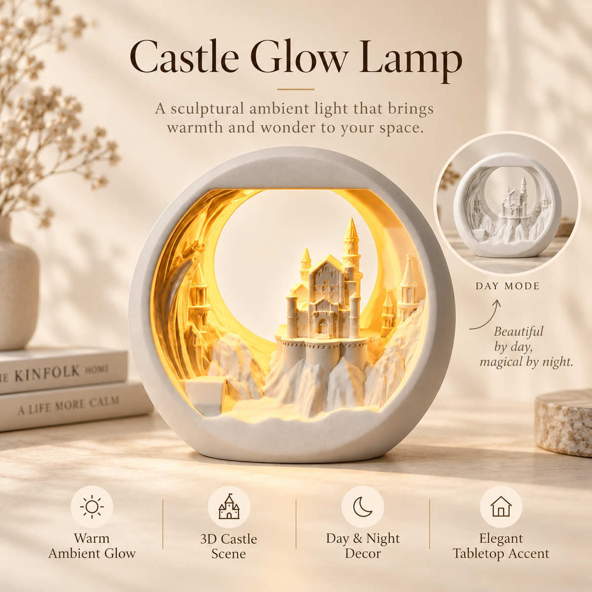 MCOIKY®Fairytale Castle 3D Sculptural Light