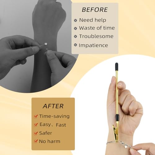 ✨ Bracelet Clasp Helper Tool 💎 Easy One-Hand Jewelry Fastener-Put On Any Bracelet By Yourself