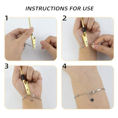 ✨ Bracelet Clasp Helper Tool 💎 Easy One-Hand Jewelry Fastener-Put On Any Bracelet By Yourself
