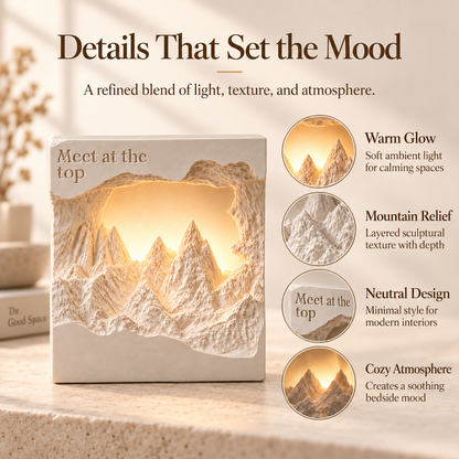 MCOIKY®"Meet at the Top" Inspirational Mountain Light