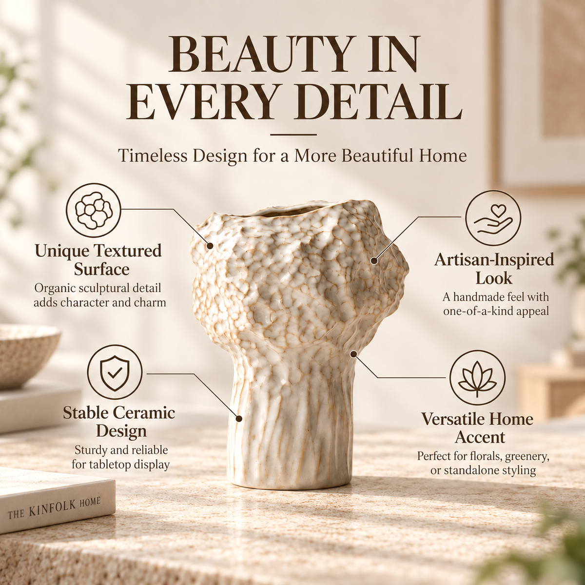MCOIKY®The Organic Sculptural Ceramic Vase