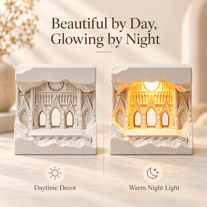 MCOIKY®Architectural Relief Cube Lamp – Warm Ambient Light