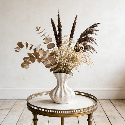 MCOIKY®Off-White Textured Accent Vase