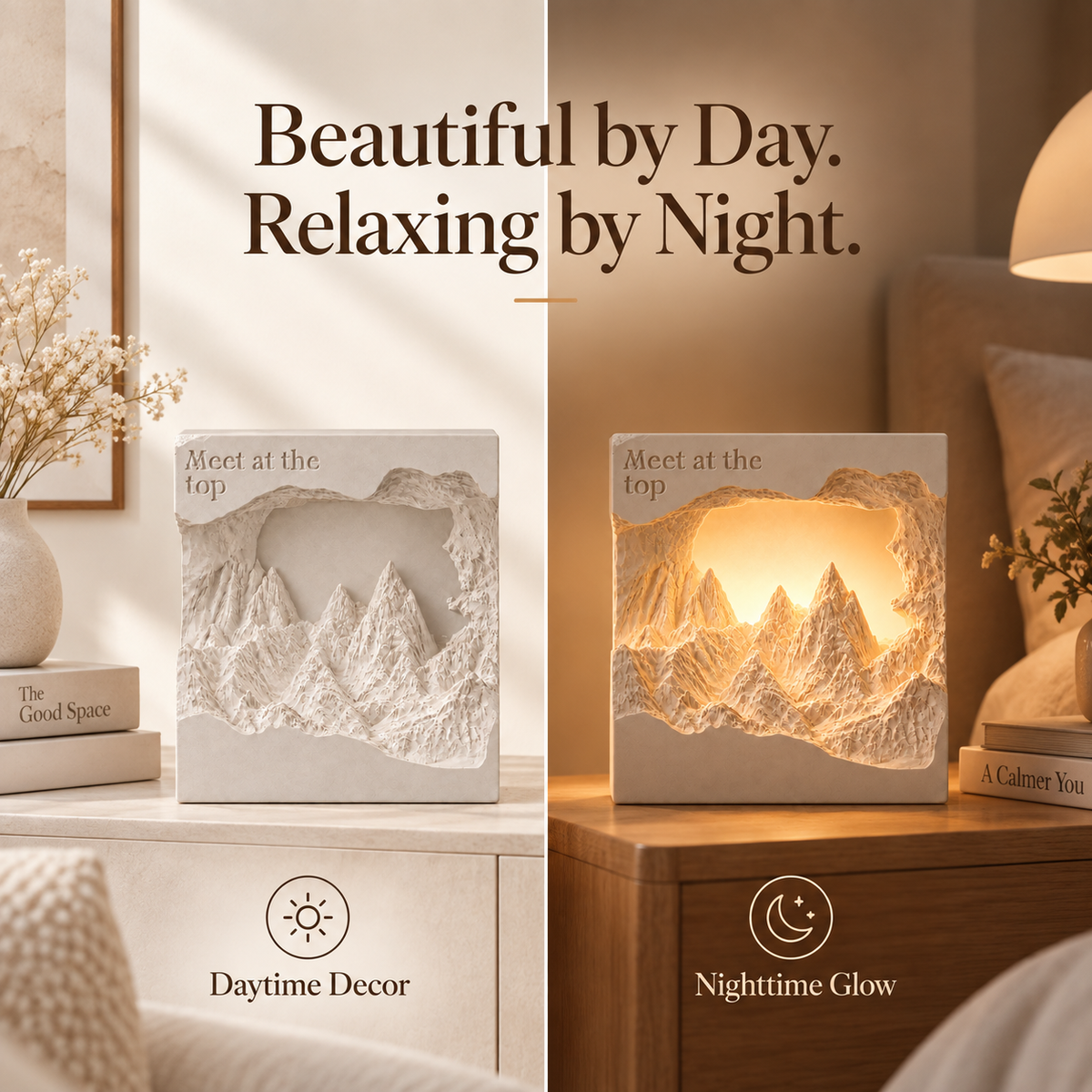 MCOIKY®"Meet at the Top" Inspirational Mountain Light