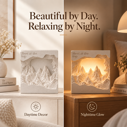 MCOIKY®"Meet at the Top" Inspirational Mountain Light