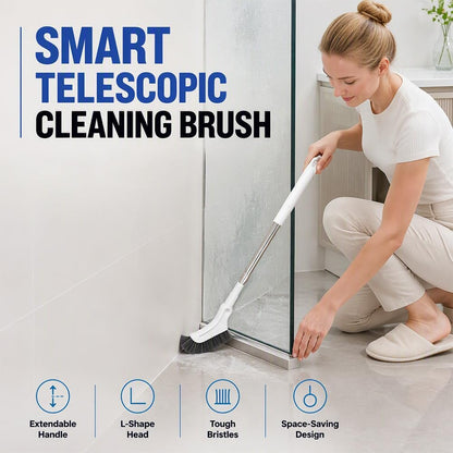 Extendable Bathroom Floor Scrub Brush – Long-Handled Gap & Crevice Cleaner for Thorough, No-Dead-Angle Household Toilet and Bathroom Cleaning
