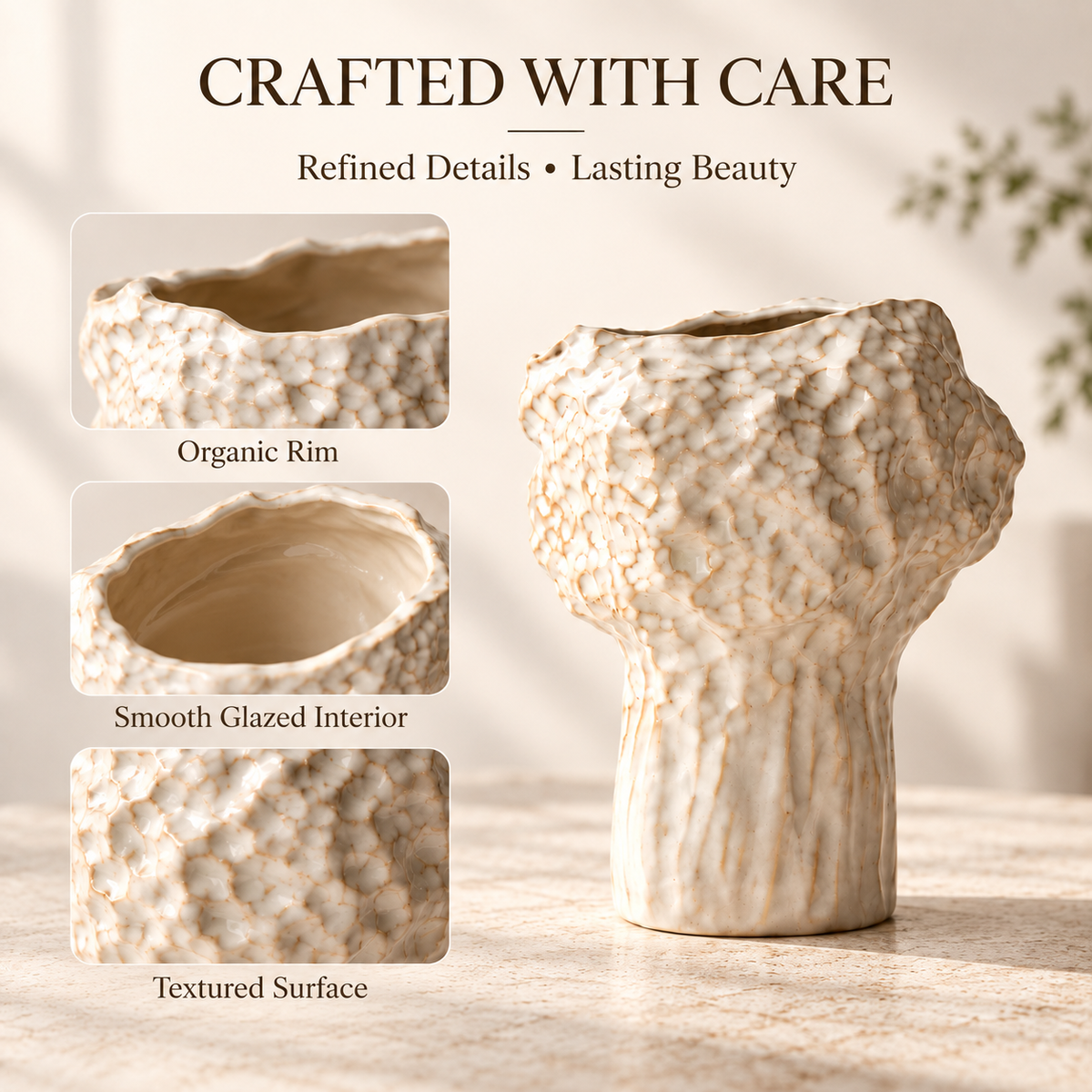MCOIKY®The Organic Sculptural Ceramic Vase