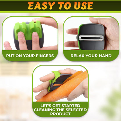 🔥𝙎𝙥𝙚𝙘𝙞𝙖𝙡 𝙋𝙧𝙤𝙢𝙤𝙩𝙞𝙤𝙣 | 3 in 1 Easy-Glide Palm Peeler – Peel with Ease, Prep in Less Time