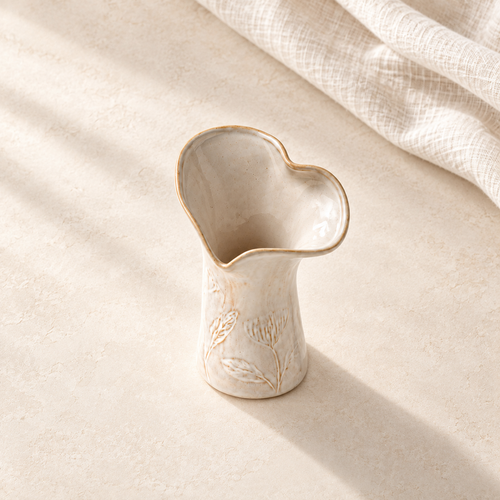Wavy Rim Stem Styling Vase