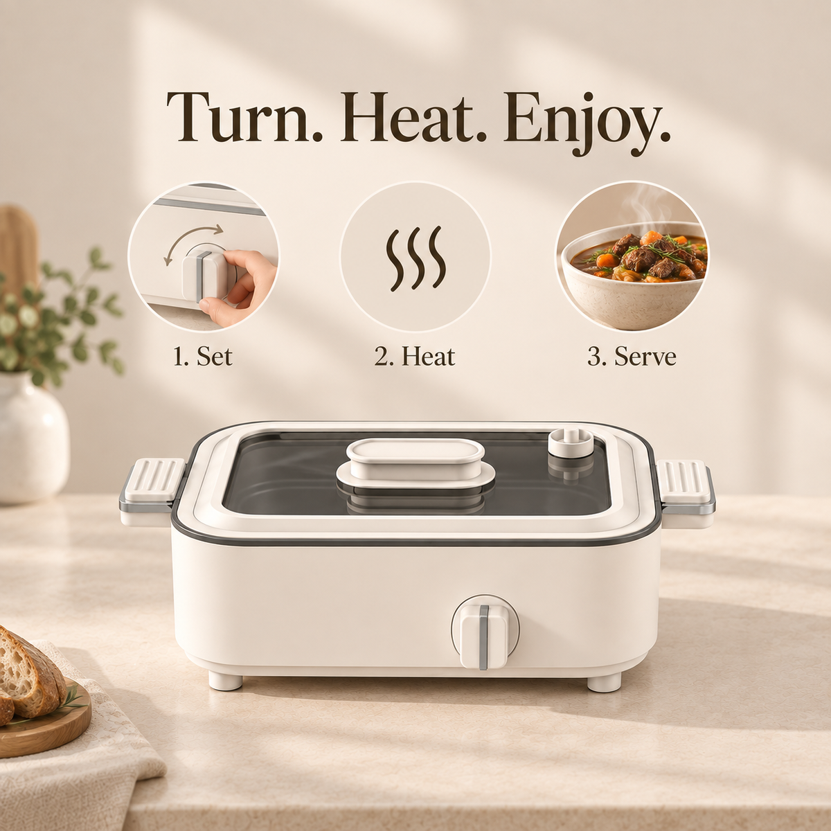 Minimalist Electric Multi-Cooker