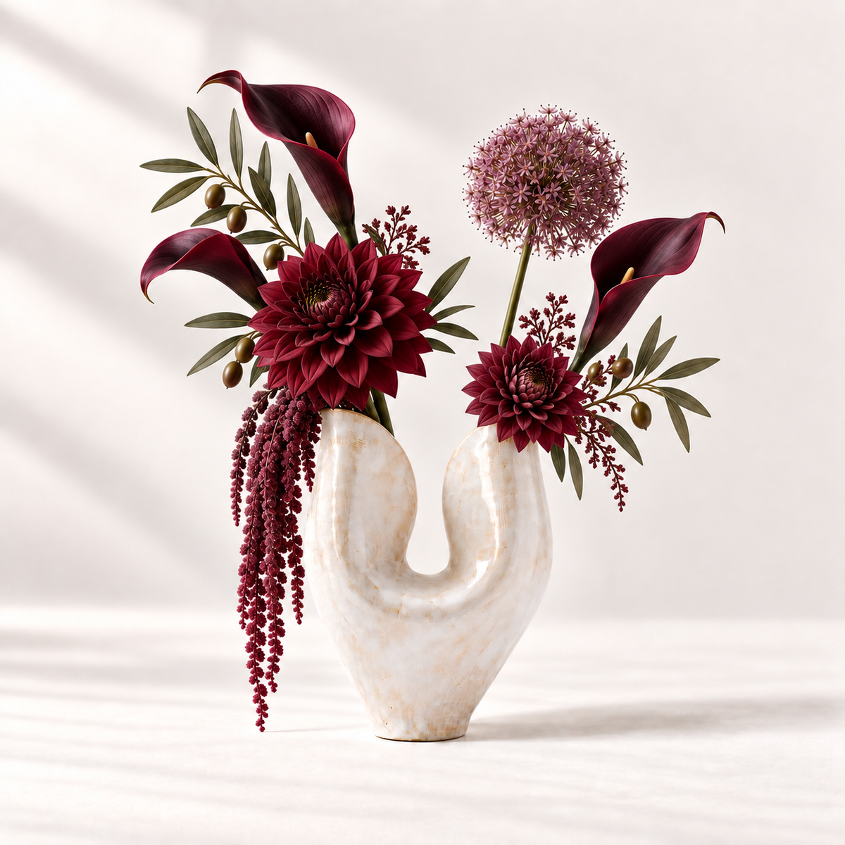 Sculptural Wave Vase
