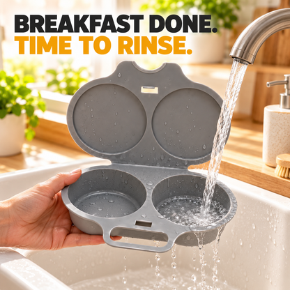 🔥BEST SELL🔥 | 2-Cup Microwave Omelette Maker – Non-Stick, Quick & Easy Breakfasts