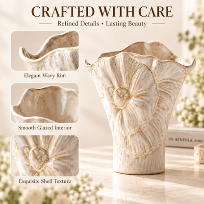 MCOIKY®Scalloped Edge Ceramic Accent