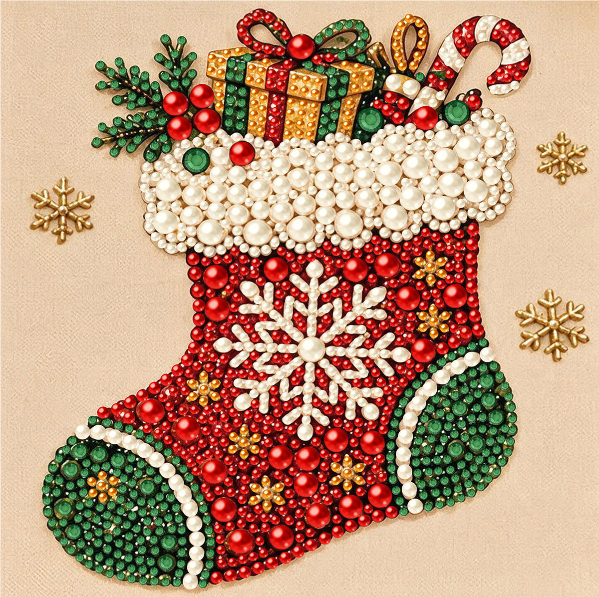Christmas Santa Claus Pearl Art DIY Kit,  Cute 3D Diamond Painting Crafts, DIY Home Decor Wall Art, Perfect DIY Holiday Party Gift for Beginners,DIY handicrafts,Christmas gifts, birthday gifts