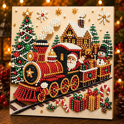 Christmas Santa Claus Pearl Art DIY Kit,  Cute 3D Diamond Painting Crafts, DIY Home Decor Wall Art, Perfect DIY Holiday Party Gift for Beginners,DIY handicrafts,Christmas gifts, birthday gifts