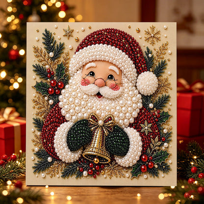 Christmas Santa Claus Pearl Art DIY Kit,  Cute 3D Diamond Painting Crafts, DIY Home Decor Wall Art, Perfect DIY Holiday Party Gift for Beginners,DIY handicrafts,Christmas gifts, birthday gifts