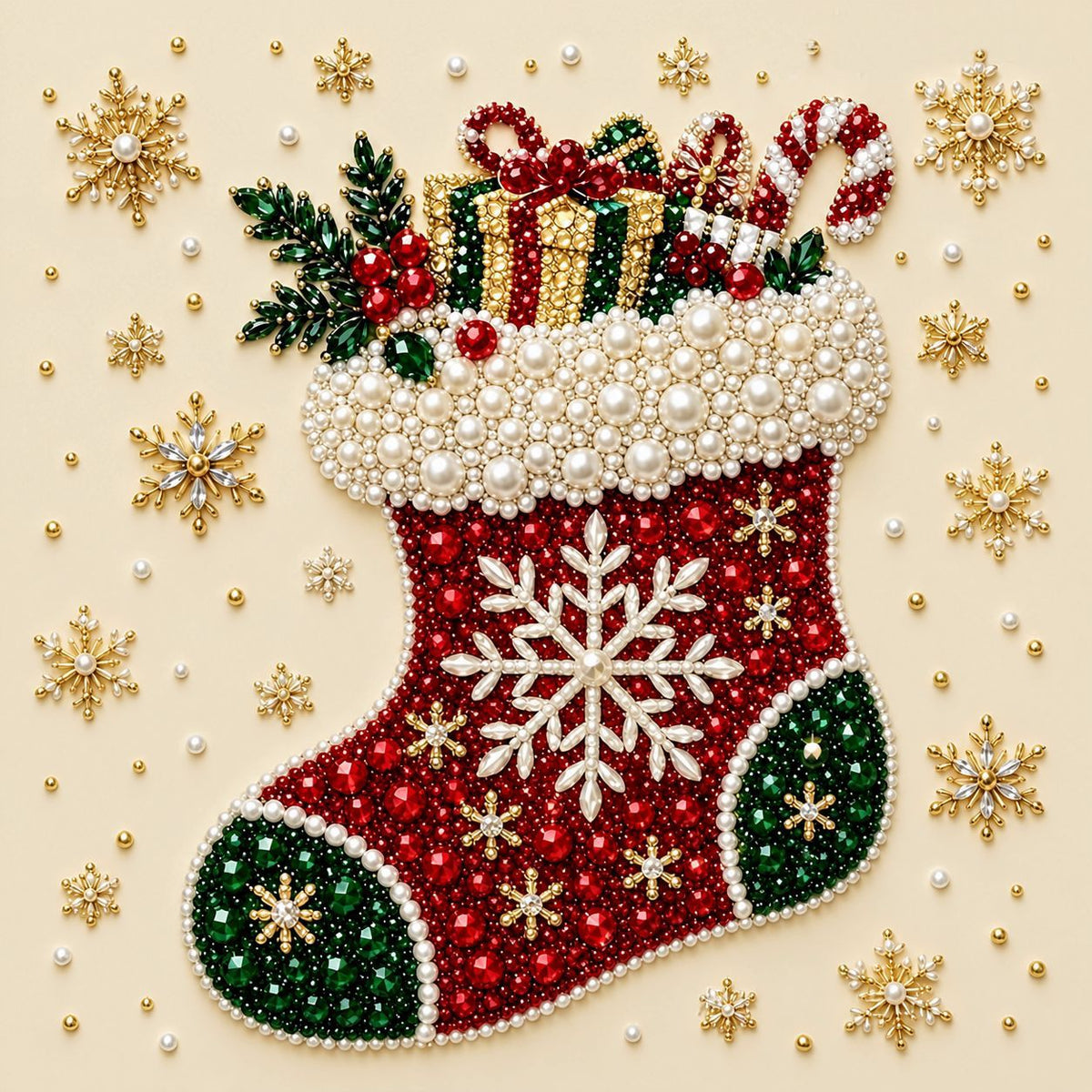 Christmas Santa Claus Pearl Art DIY Kit,  Cute 3D Diamond Painting Crafts, DIY Home Decor Wall Art, Perfect DIY Holiday Party Gift for Beginners,DIY handicrafts,Christmas gifts, birthday gifts