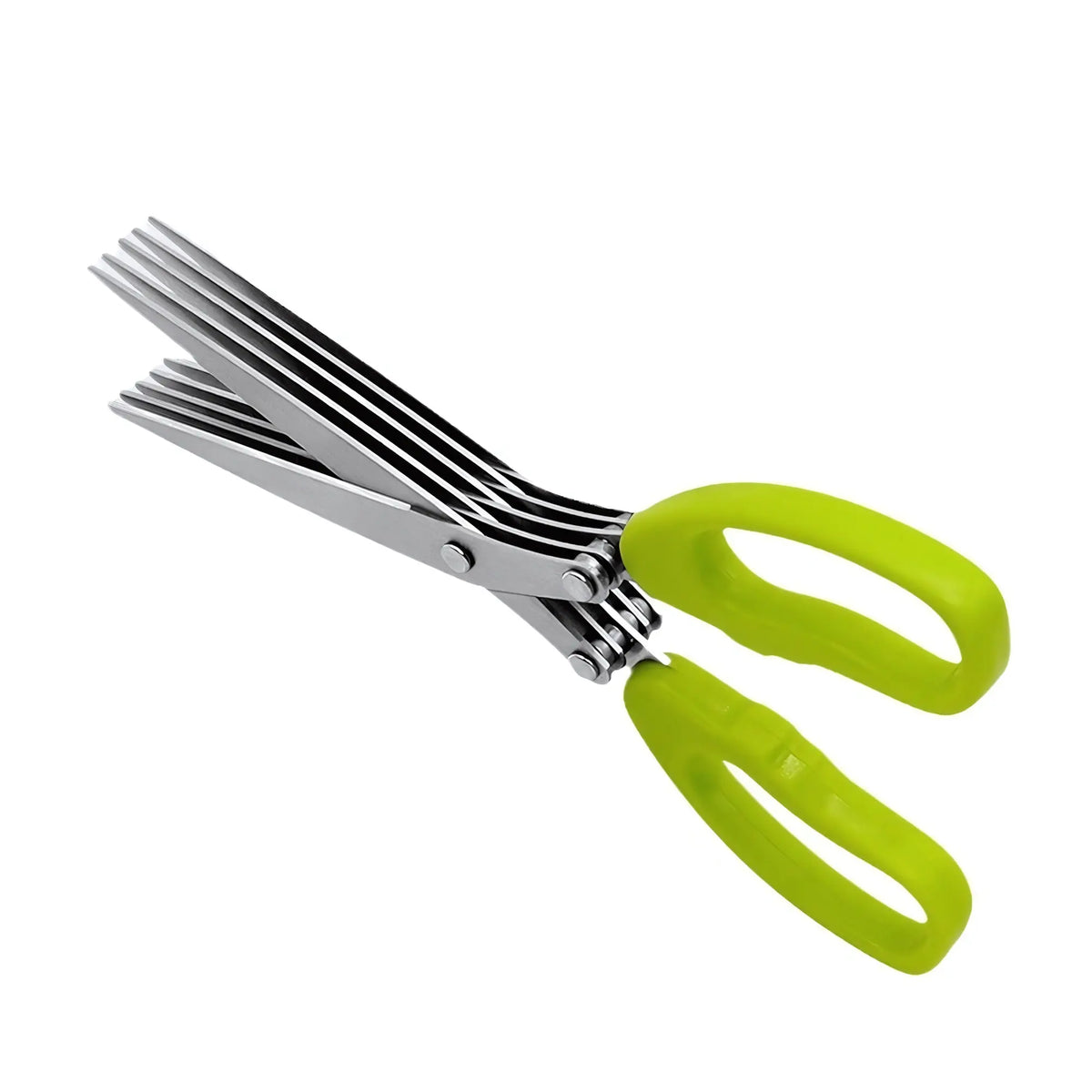 5-Layer Coriander & Herb Shears, Rust-Proof 5-Edge Kitchen Scissors, Easy-to-Clean Residue-Removal Kitchenware Utensils